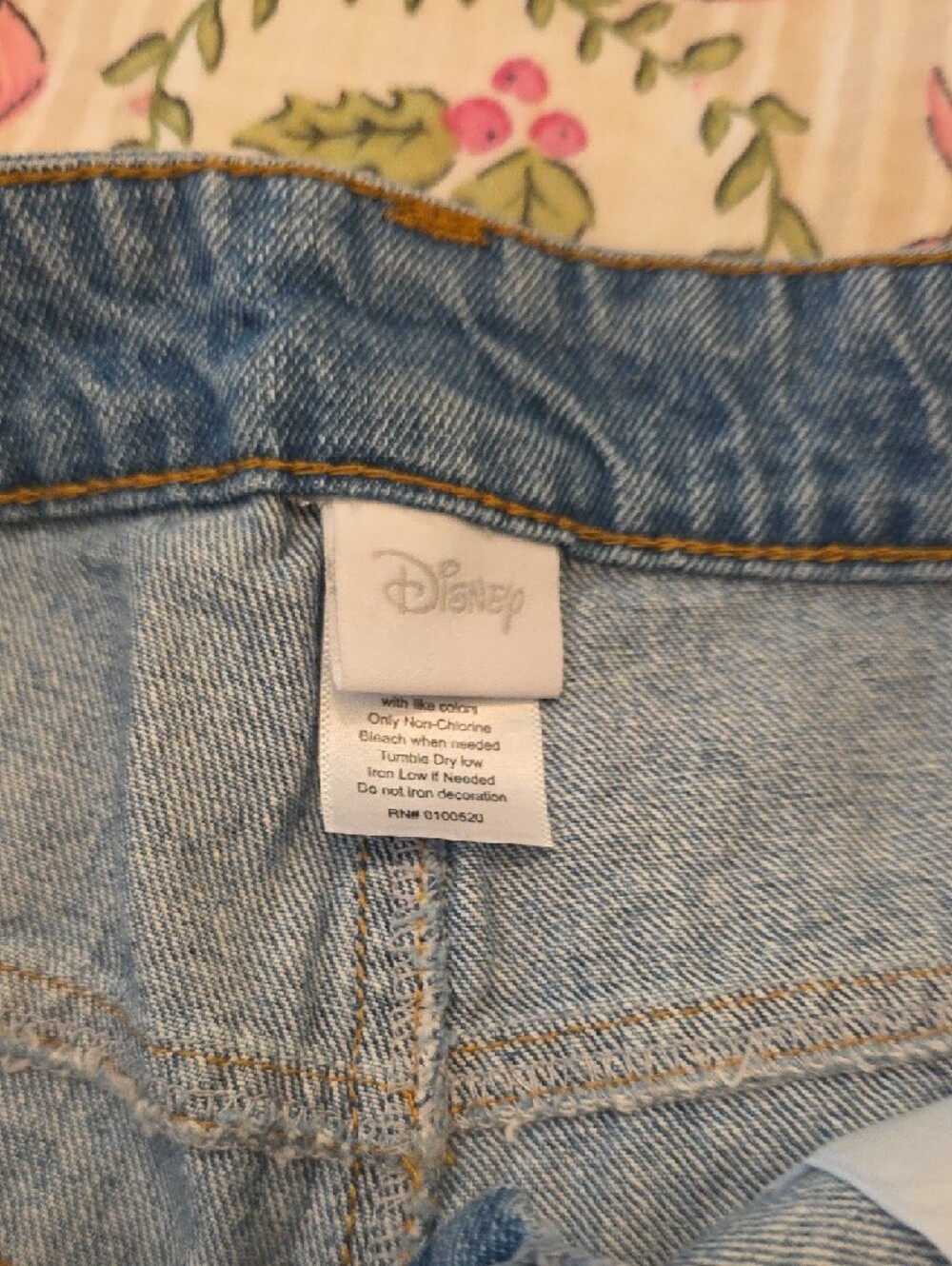 Disney Blue Denim Shorts with Ariel - Picture 5 of 6